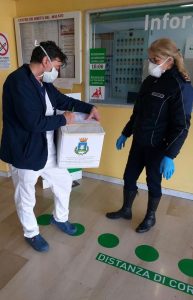 Mascherine a Tagliacozzo, il sindaco le dona all’Ospedale marsicano