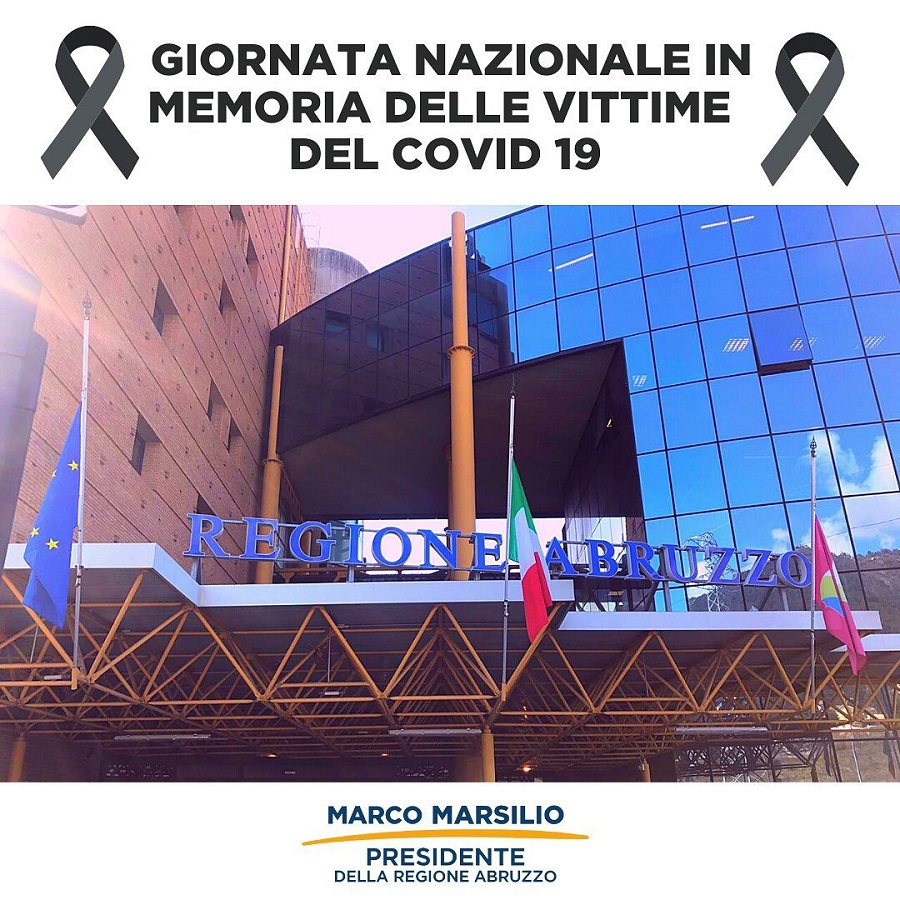 Vittime Covid, Marsilio: "È anche per loro che continuiamo a lottare"