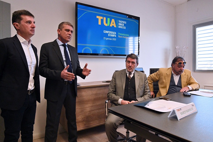 Venti nuovi bus per TUA Spa