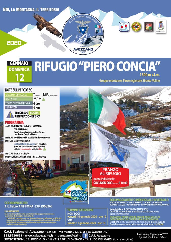 Escursione di inizio anno al Rifugio “Piero Concia”