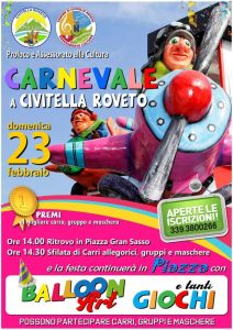Super sfilata di Carnevale a Civitella Roveto