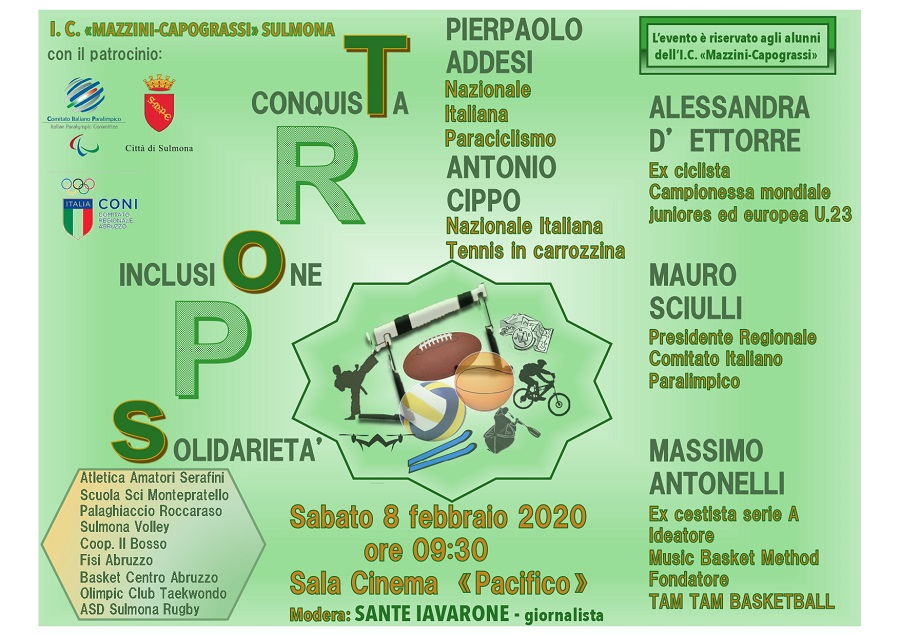 Sulmona, inclusione nell’ambito della Settimana dello Sport