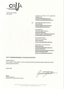 Di Pangrazio ancora sul CRUA, «Ecco come riattivarlo in poco tempo»