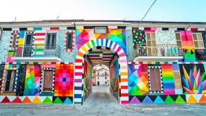 Le emozioni del lockdown in un murale ad Aielli
