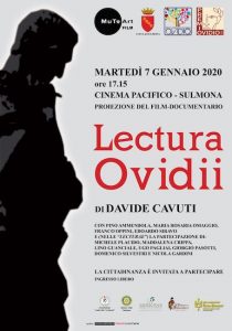 Al Pacifico di Sulmona la proiezione del film “Lectura Ovidii”